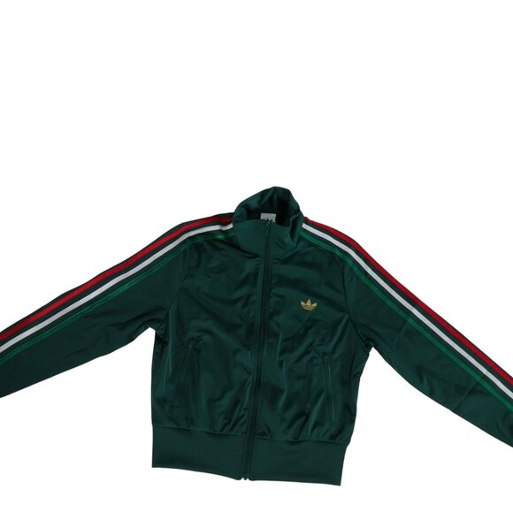 Adidas Women’s Originals Track Set Jacket M Pants L Team Dark Green Bold - Picture 3 of 16